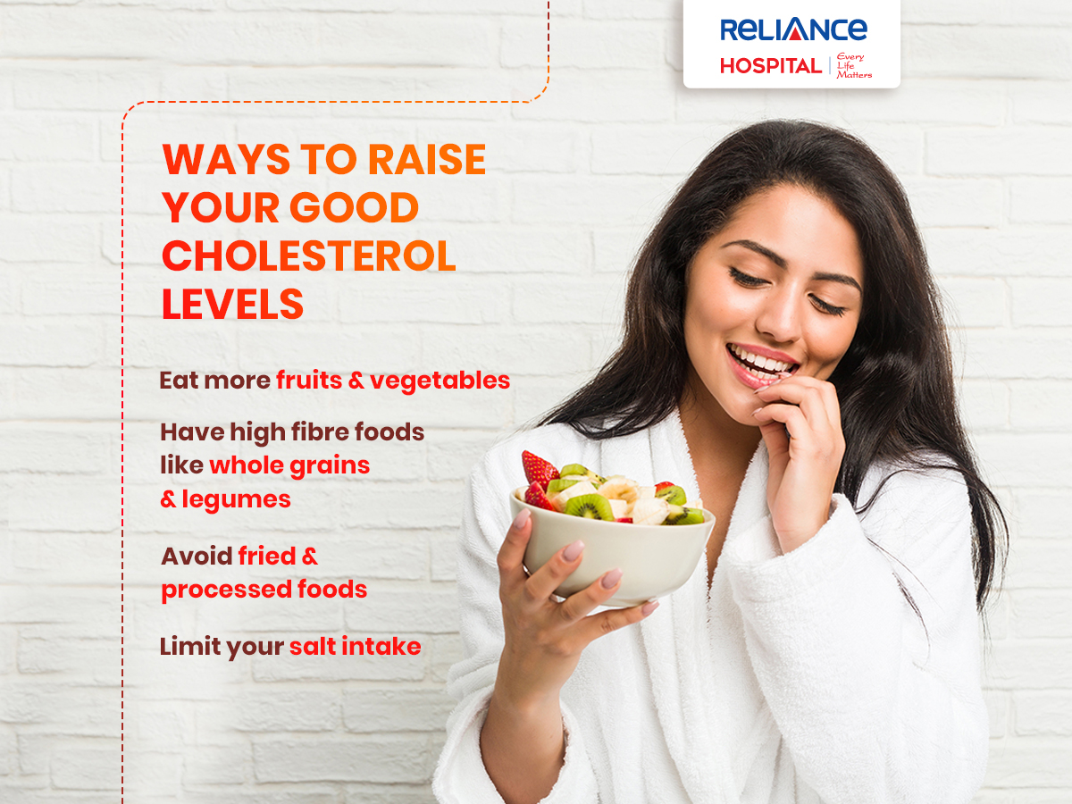 Ways to raise your good cholesterol levels