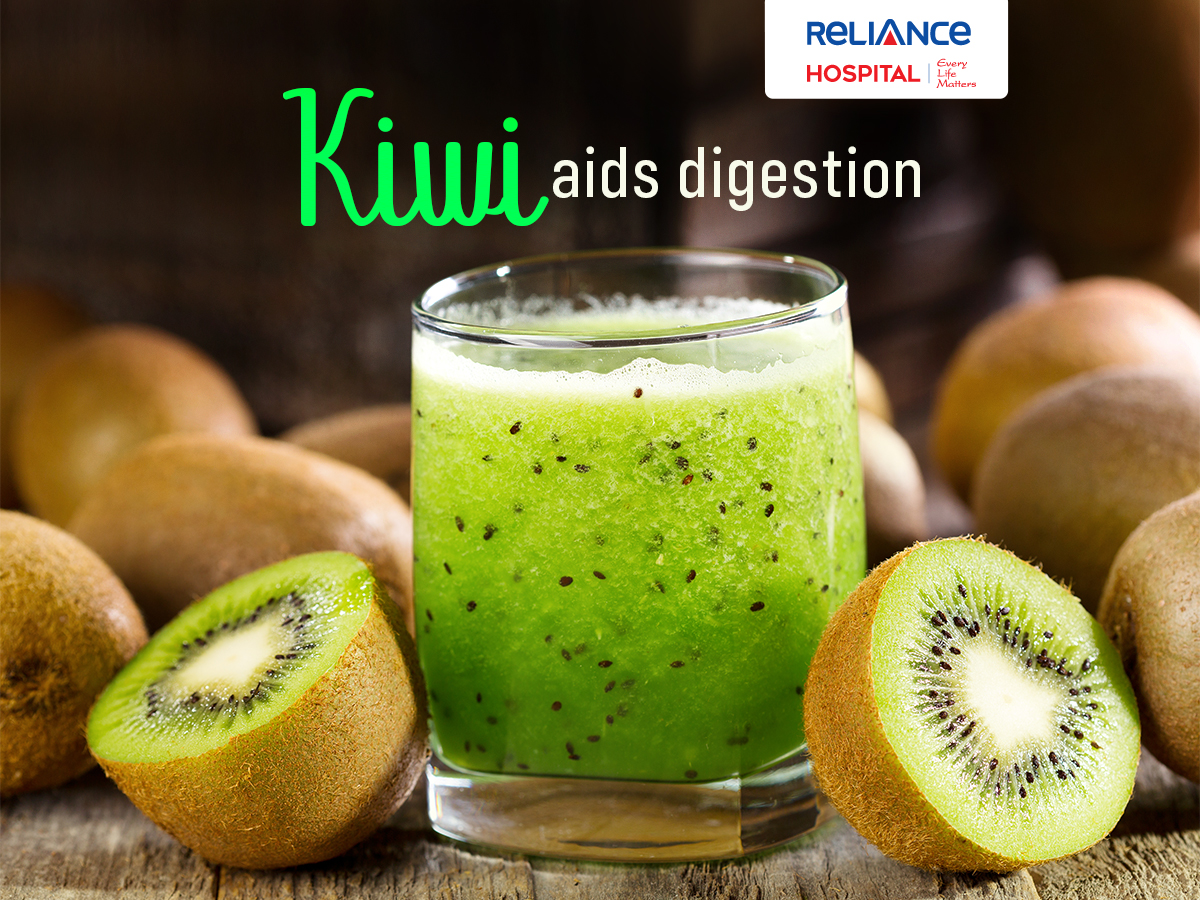 Kiwi aids digestion