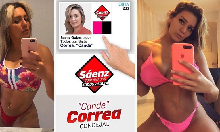 Candela Correa, la &quot;Sol Pérez&quot; salteña que es candidata a concejal y arrasa  en las redes
