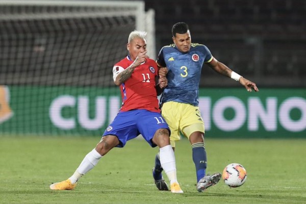 Colombia y Chile dividieron puntos en la eliminatoria rumbo a Qatar de la CONMEBOL.