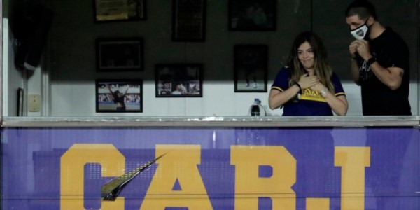 En el final, Dalma le agradeció de corazón a los jugadores.