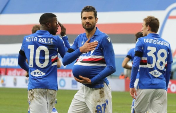 Sampdoria le cortó una racha al Inter de 8 victorias en fila.