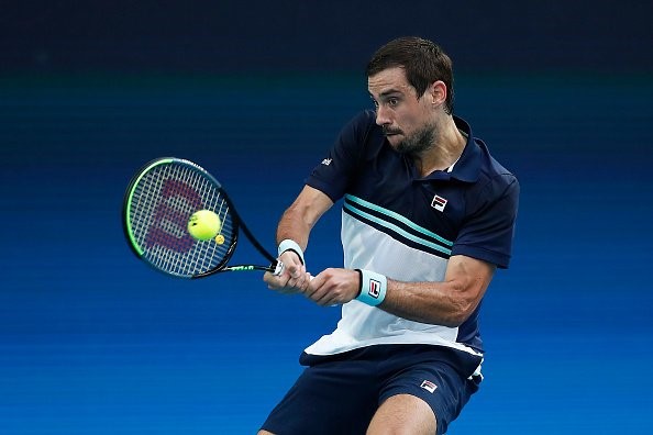 Pella se despidió del torneo, al ser derrotado en sets corridos por el croata Borna Coric.