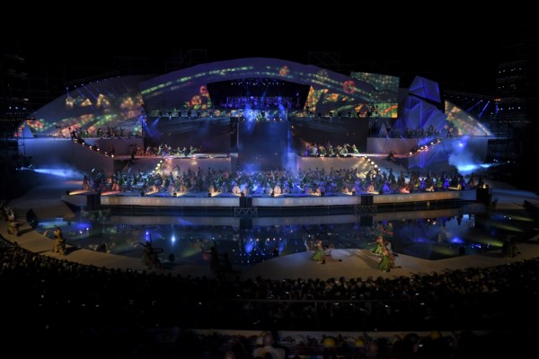 La Fiesta Nacional de la Vendimia regresó a la presencialidad en el Anfiteatro Griego Frank Romero Day, con una fuerte alusión a la historia.
