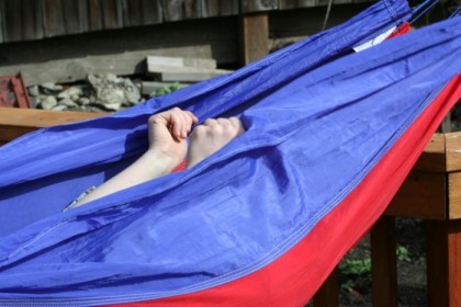 Mystery hammock occupant