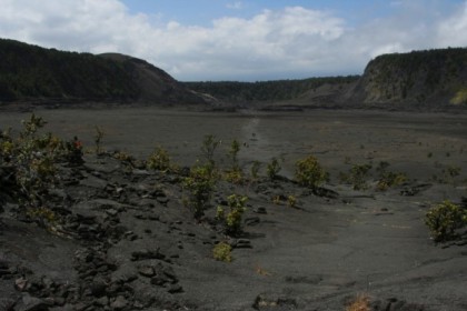 Exiting the crater floor