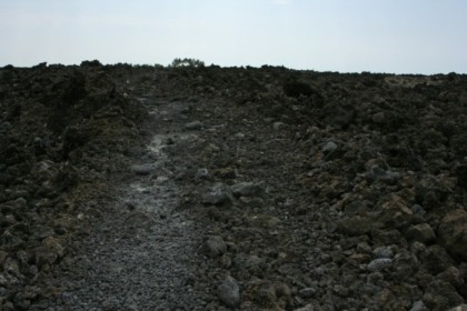 Lava field for the hike out