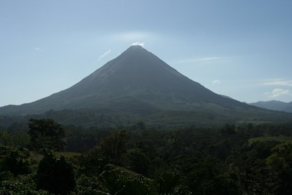 Arenal, devoid of clouds