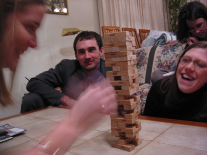 Jenga excitement