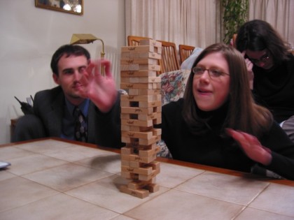 Jenga excitement