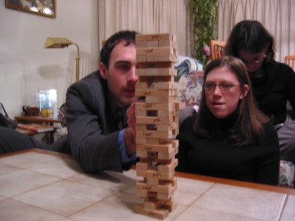 Jenga excitement