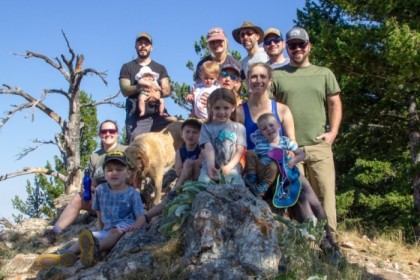 The whole hiking crew