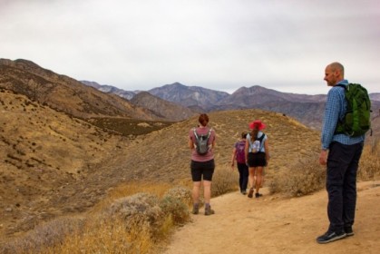 Rounding the bend at our high point
