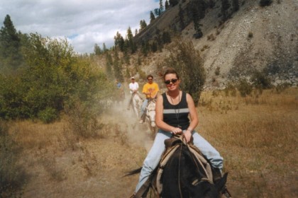 Mardee, Darren, Jess, and Nick on the trail