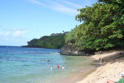 Hideaways Beach, a few minutes walk from our rental