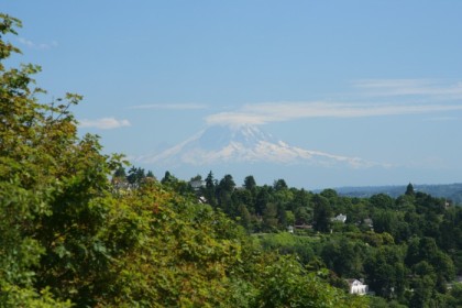 Mt Rainier with cloud cap