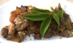 Cambodian Inspired Shrimp and Eggplant