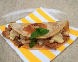 Paprika Lime Pork Quesadilla