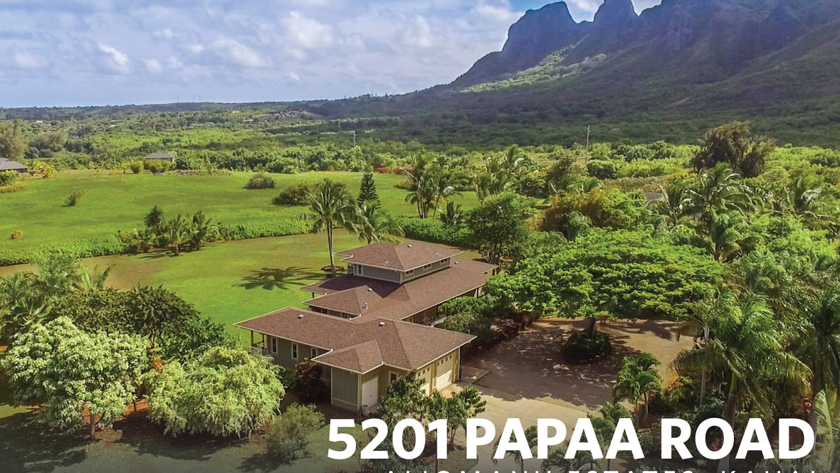 5201 PAPAA RD 1D House for Sale in ANAHOLA 610773 Rod Easterly