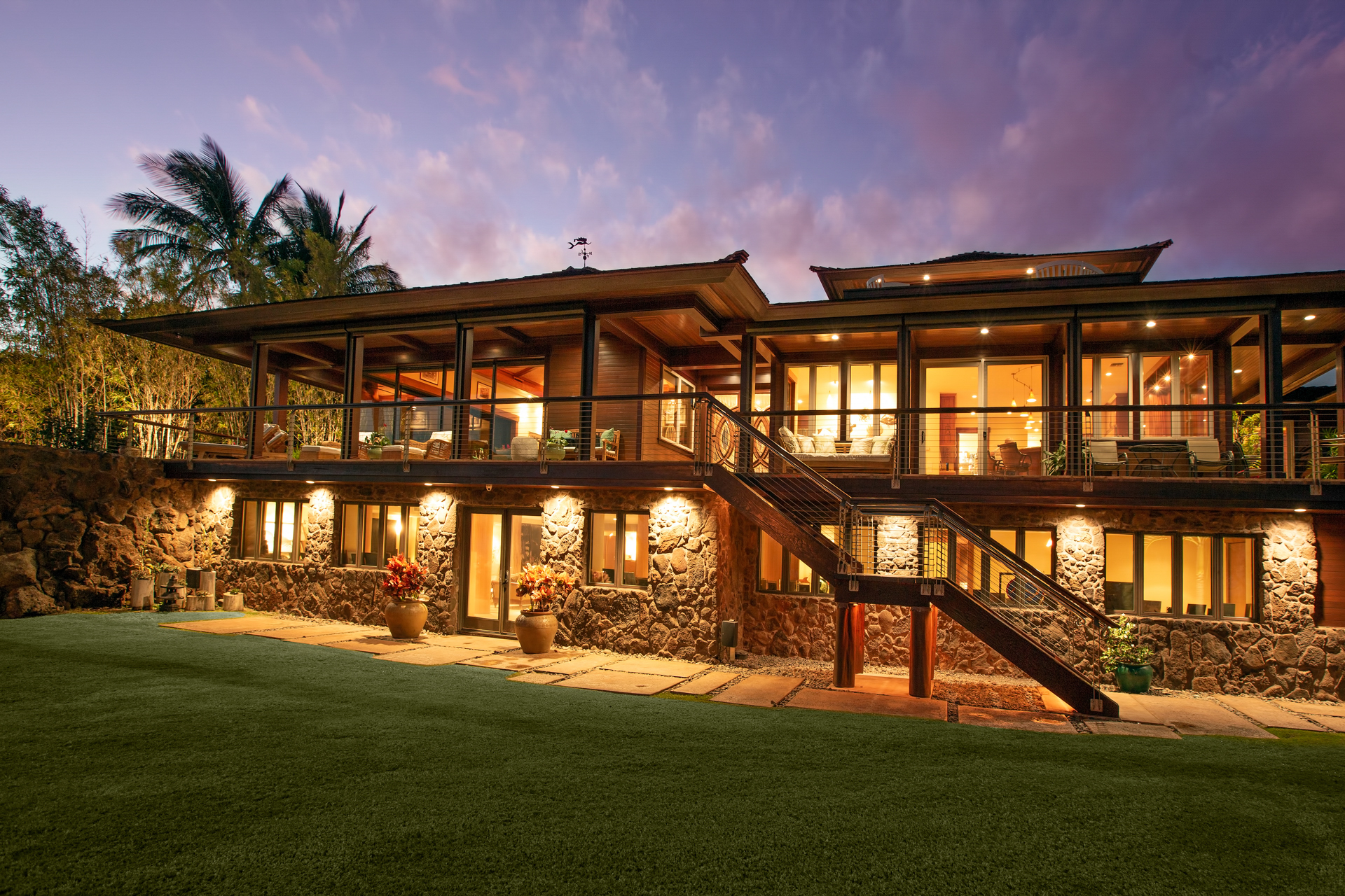 main house at Lanai Oceanview Estate at Manele Bay