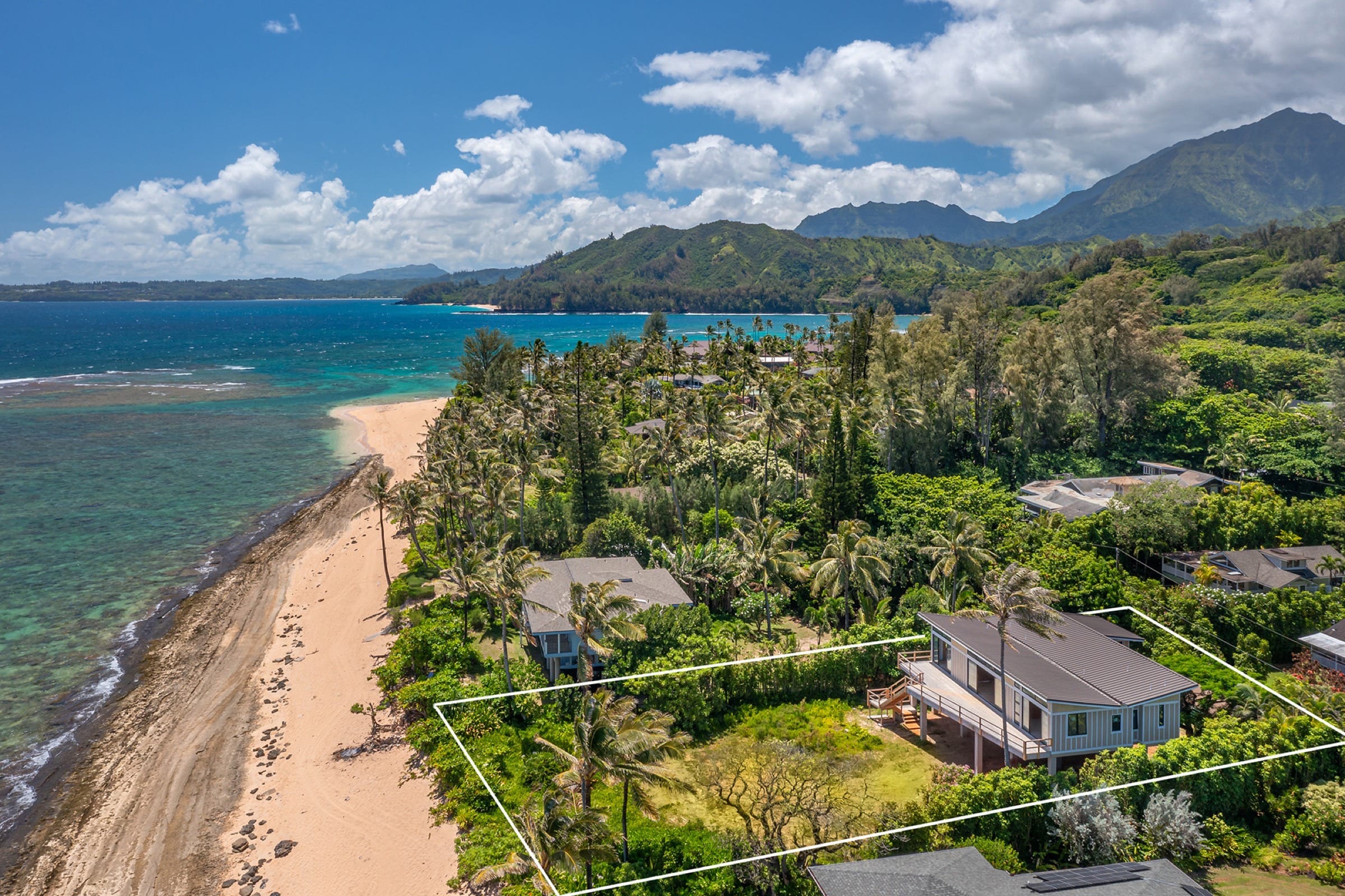 7276 Alamoo Road Kaui Aerial Plot Lines