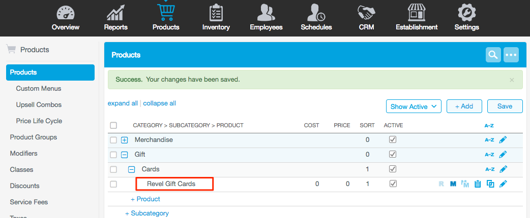 setting up gift cards revel systems help site create a giftcard