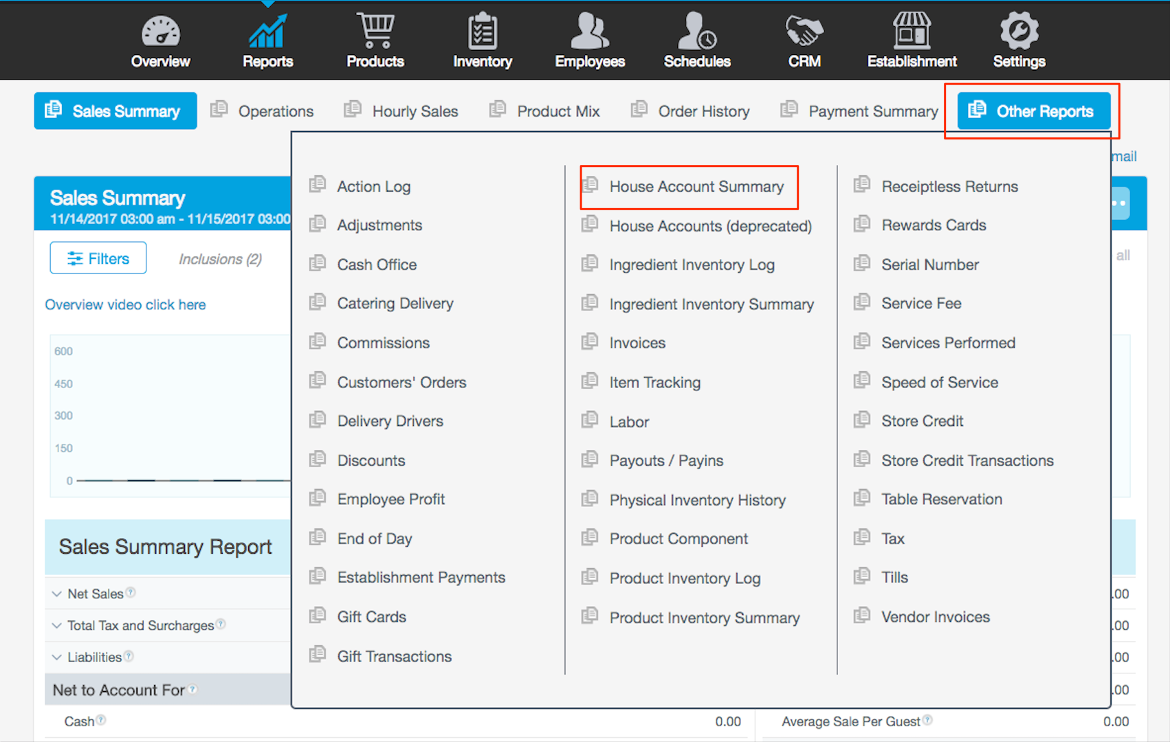 Setting Up House Accounts