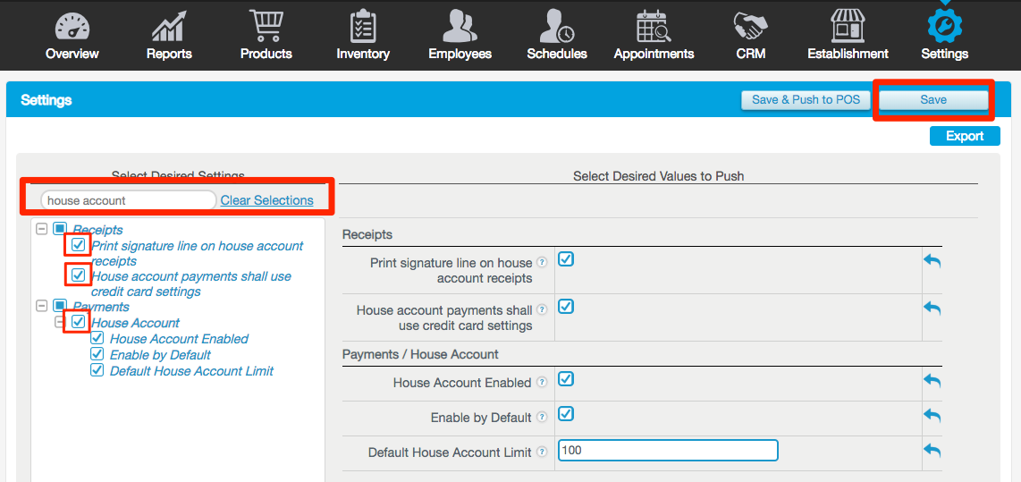 How to Use House Accounts