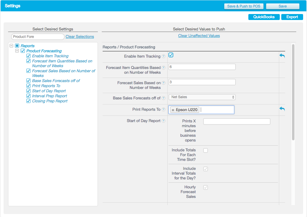 Item Tracking / Product Forecasting