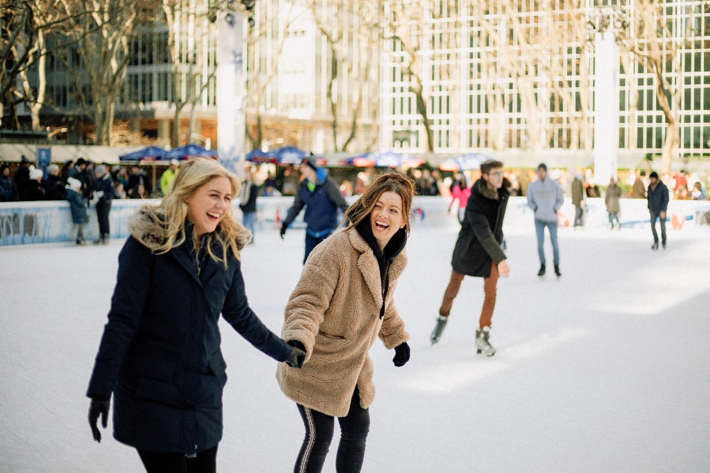 people ice skating