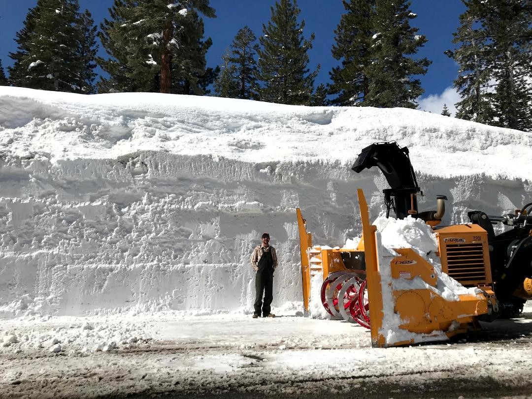 Snow Bank Donner Summit