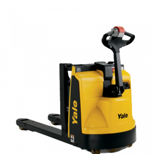 A Yale MPB walkie pallet truck.