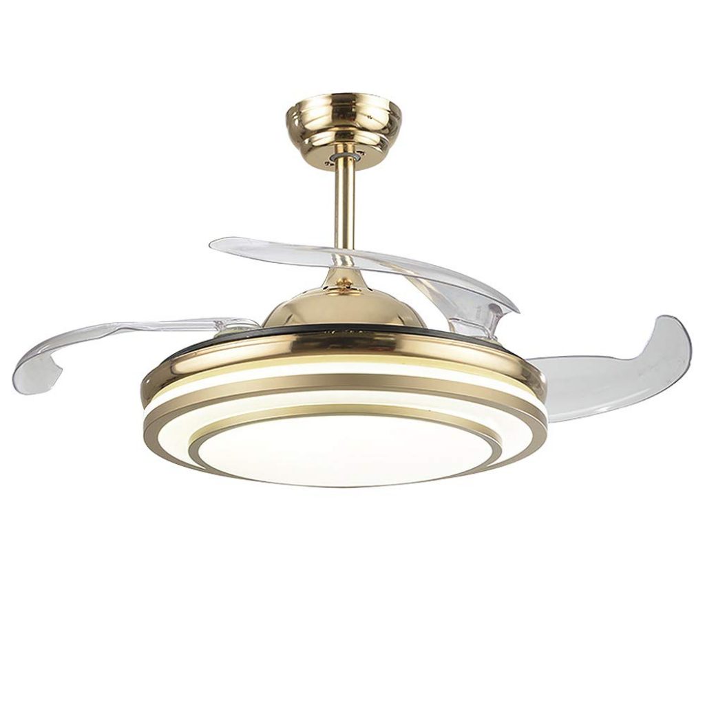 LED Ceiling Fan Light, Modern Ceiling Fan Chandelier , 107 cm Diameter