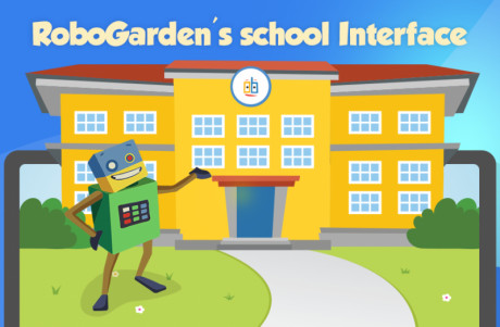 cartoon image showing robogarden