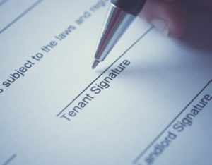 rental agreement signature