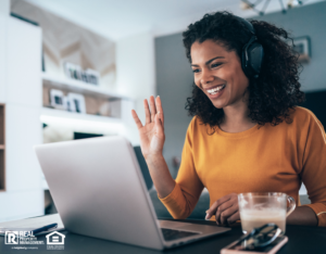 Woman in Kyle Home Office