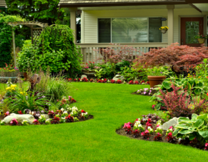 Smithfield Rental Property with Perfectly Maintained Yard with Flower Beds