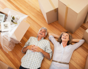 Happy Couple Moving into WellsvilleRental Home