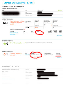 Tenant Screening Report - Criminal History