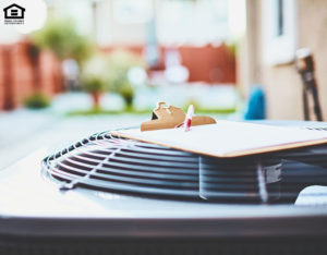 Air conditioner with clipboard and paper