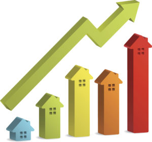 illustration of arrows indicating growing trend over multiple