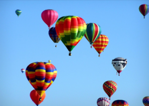 Hot Air Balloons in Flight