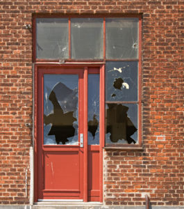 Hyattsville Rental Property with a Broken-In Door and Windows
