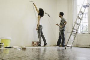 Tenants Adding a Fresh Coat of Paint in Their White Marsh Rental Home