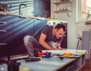 Fresno Landlord Repairing the Kitchen Cabinets