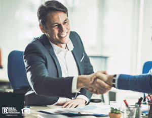 Davenport Investor Shaking Hands with a Business Partner