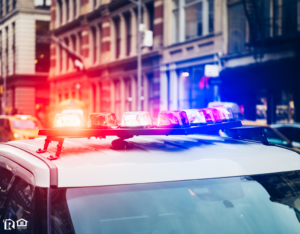 Key Largo Police Officers with Cruisers Outside a Residential Home