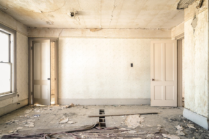 Bare Room in Serious Need of Repairs