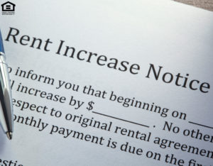 Ballpoint Pen On Top of Rental Increase Notice
