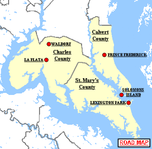 Southern Maryland Map